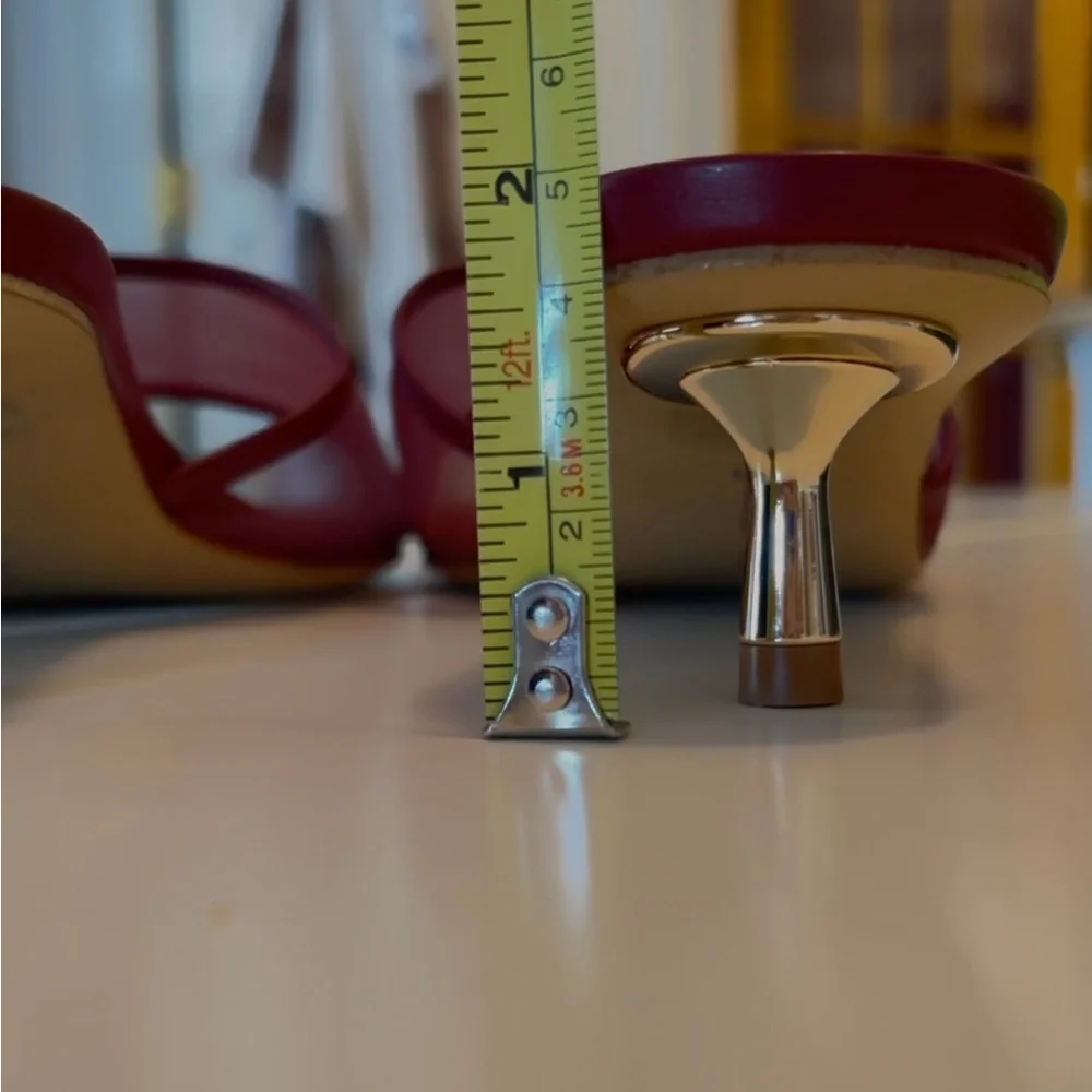 Gianni Bibi Kitti Mesh Square Toe Kitten Heel Dress Slides - Picture 9 of 12